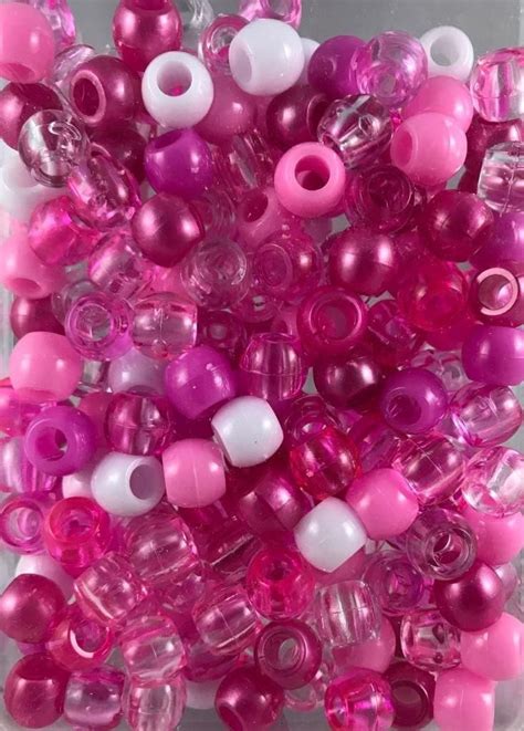Types of Pink Beads for Hair
